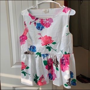 Kate Spade Peplum top